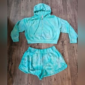 Victoria Secret short and hoodie set